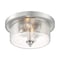 Nuvo Fixture, Flush, 2-Light, Incandescent, 60W, 120V, A19, Medium Base, Weight: 7.29 60/7190 - alternate 3